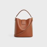 MEDIUM LOUISE BAG IN SMOOTH CALFSKIN TAN - Image 3